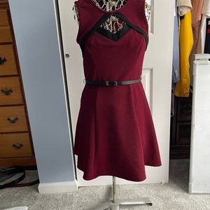 BCX a line cut out dress